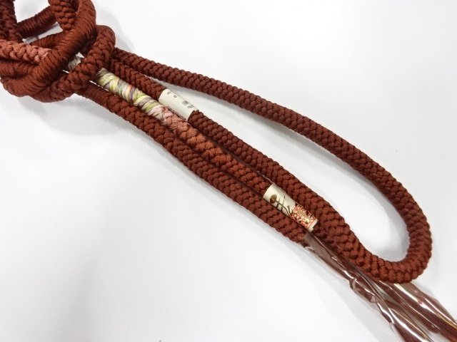 未使用品　正絹　手組帯締め